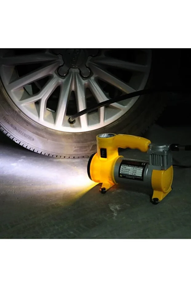 Pro Seri Çelik Gövde Pistonlu 12 V 160 Psi Dakikada 85 Lt Araç Araba Lastik Bot Şişirme Kompresörü